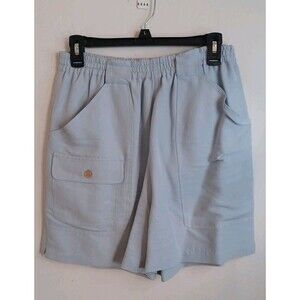 Tommy Bahama 100% Silk Bermuda Shorts M Blue Coastal Vacation Boho Vacation Vtg